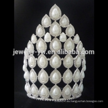 Tiaras de perlas de alta calidad al por mayor Pearl Wedding Tiara